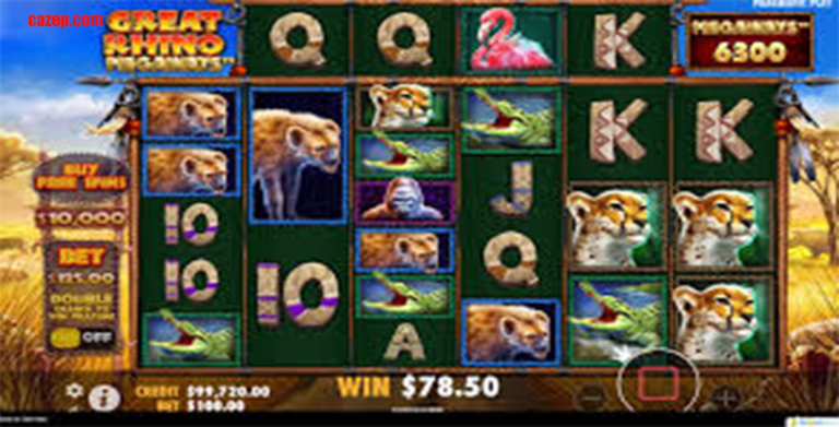 Pecahkan Rekor Kemenanganmu dengan Great Rhino Megaways